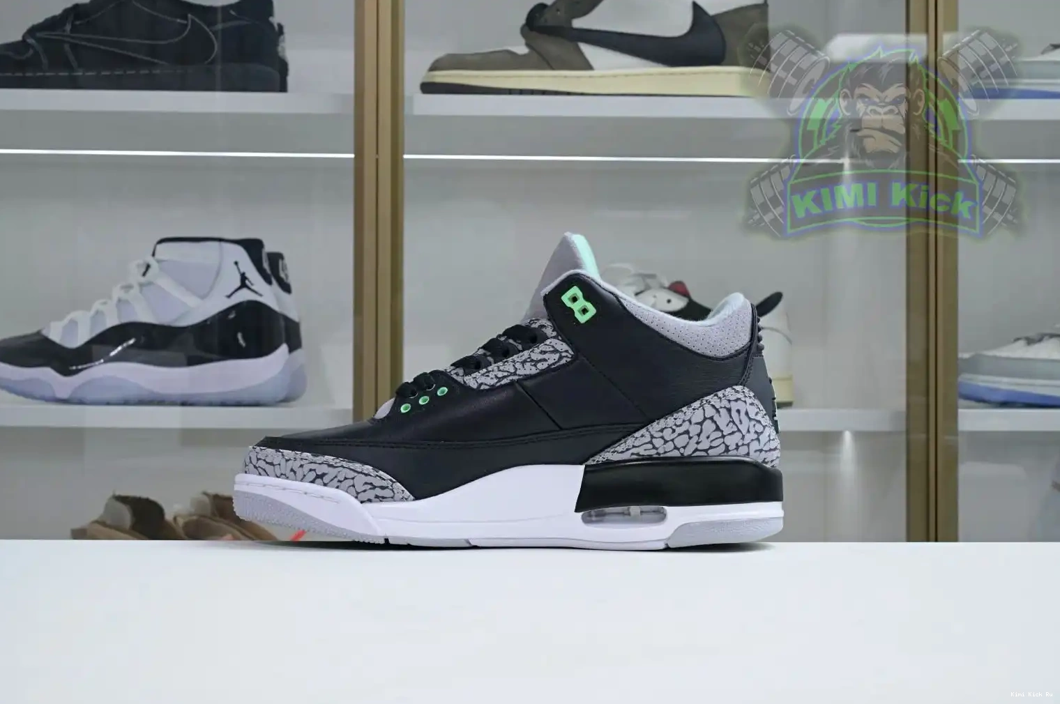 Air Jordan 3 Green Glow Kimikick 0405